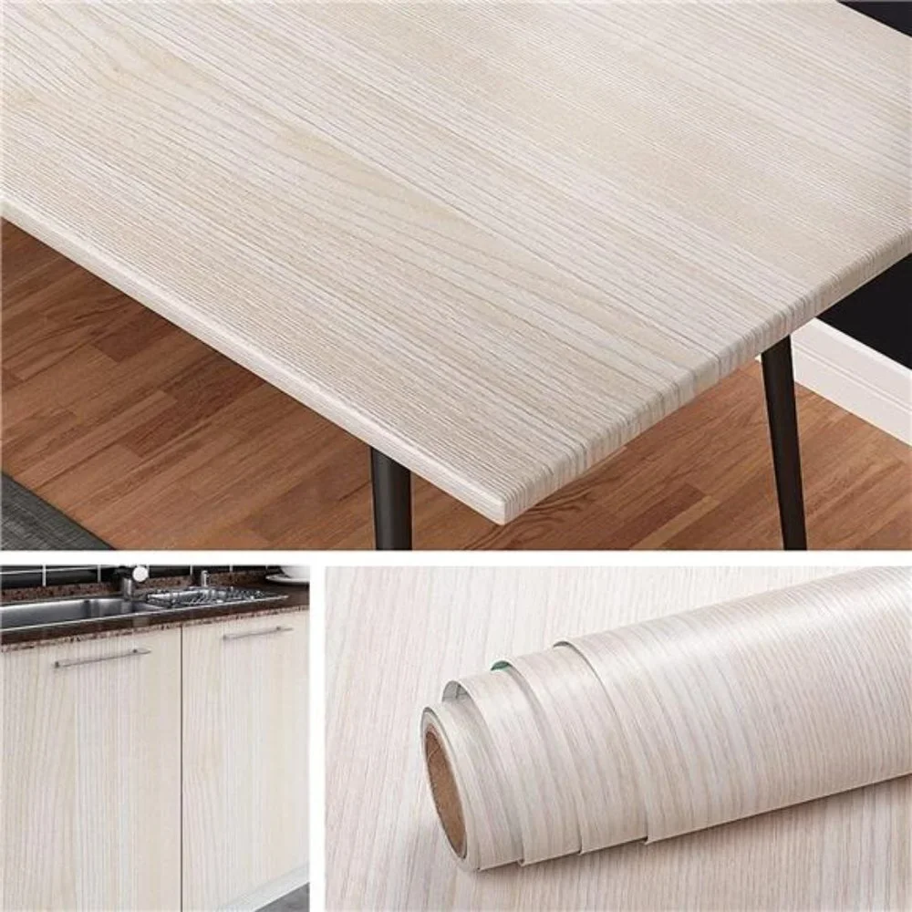 Light Wood Contact Paper for Countertops Waterproof Wood Wallpaper 15.8x78.8